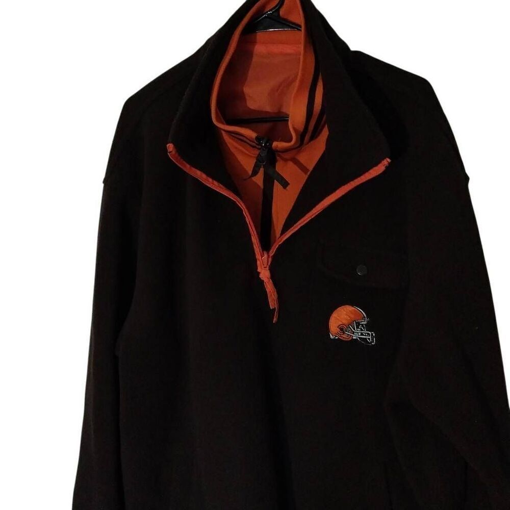 NFL Cleveland Browns Reversible Fleece Rain Jacket 4X